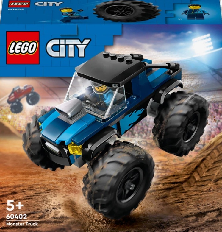 Конструктор Lego City Синя машина-монстр 148 деталей Унісекс LEGO 60402