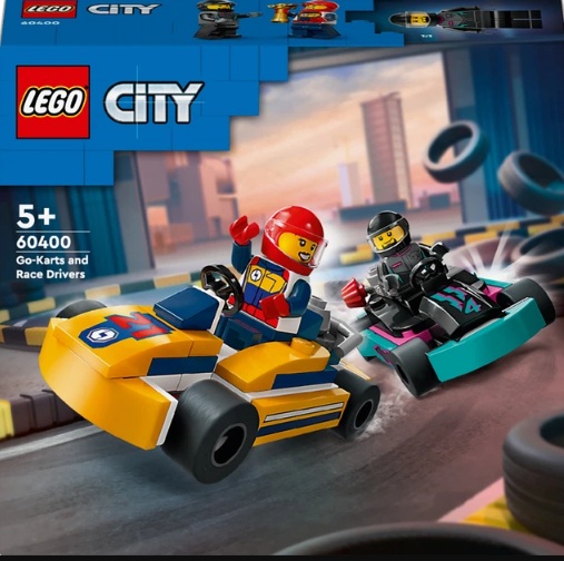 Конструктор Lego City Картинг і гонщики 99 деталей Унісекс LEGO 60400