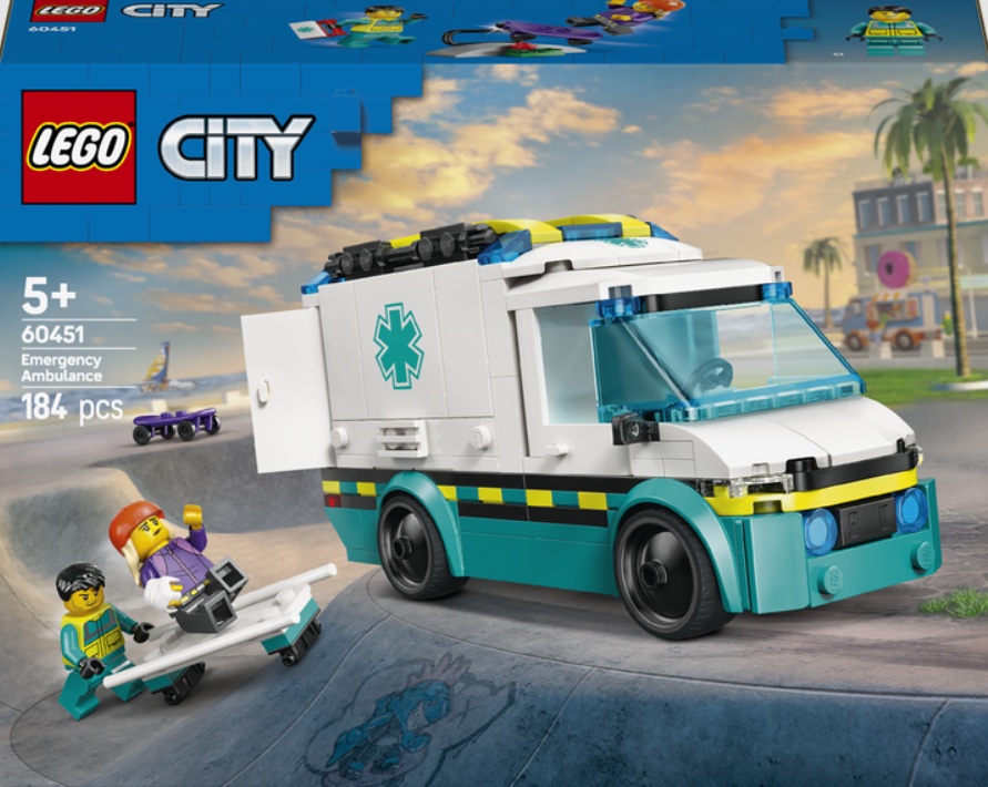 Конструктор Lego City Швидка допомога 184 деталі Унісекс LEGO 60451