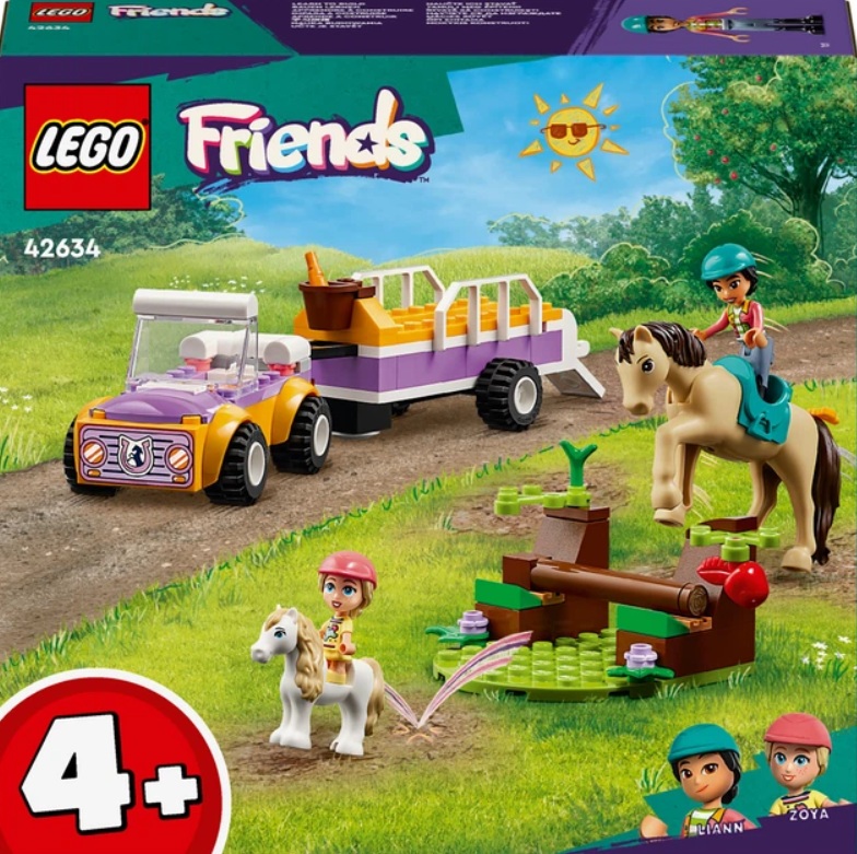 Конструктор Friends Причіп для коня та поні, 105 деталей Унісекс LEGO 42634