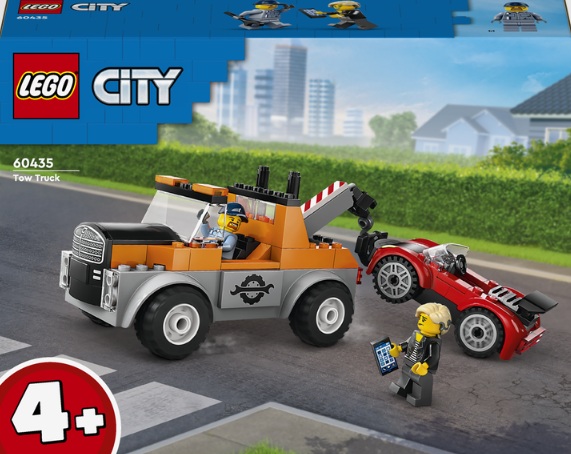 Конструктор Lego City Евакуатор і ремонт спортивних авто, 101 деталь Унісекс LEGO 60435