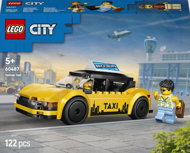 Конструктор City Great Vehicles Жовте таксі Унісекс LEGO 60487