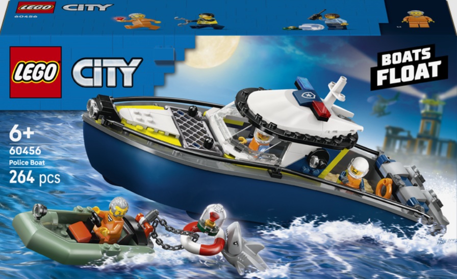 Конструктор Переслідування на поліцейському катері Унісекс LEGO 60456