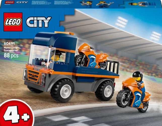 Конструктор City Great Vehicles Транспортер мотоциклів Унісекс LEGO 60491